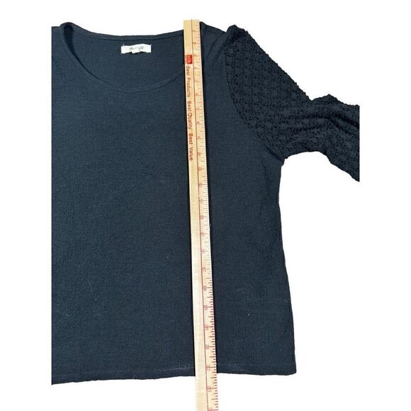 Madewell Jersey Lace Long Sleeve Shirt Small - Picture 7 of 7